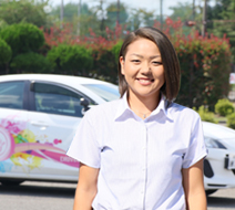 西多摩自動車学校 上原 萌々指導員『1時限1時限スキルアップできるよう盛り上げていきます!』